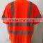 100%polyester ANSI Hi Vis sew-on reflective tape wholesale warning t-shirt