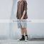 100% cotton raw hem casual loose harem shorts pants