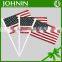 Cheap Handheld Waving Black Stick American Plastic Flag Poles