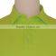 polyester green t-shirt polo neck pique fabric