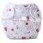 cute animal pattern printed 100% cotton reusable sleepy baby cloth diaper