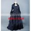 Rose Team-Free Shipping Custom-made Medieval Victorian Gown Ball Costume Dark Blue Gothic Punk Dress