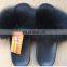 2017sexy summer slippers,Fur slippers fox fur shoes summer and autumn slippery home Slippers for women