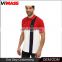 Customizing new style white red black men vertical striped men's polo shirt wholesale