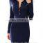 2016 BAIYIMO Women's Vintage Navy Style Long Sleeve Slim Business Pencil Dress