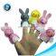 Fashion new baby toy cheap cute handmade pink rabbit felt finger puppet