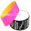 CMYK one inch silicone bangles/bracelets