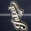 China merrow edged 3D embroidery patch for clothing