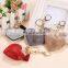 Romantic Dazzling Rhinestone Love Heart Charm Pendant Fringe Keychain Keyring