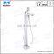 Newest design White Paint Floor Mount with Handshower Modern Freestanding Bathtub Faucet