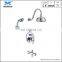 Hot sale rain shower with chrome plated wall mounted rain shower faucet set