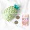 Kawaii Pineapple Shape Car Key Holder Wallet Promotion Candy Jelly Silicone Change Coin Purse