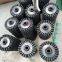 Hex-pipe twisted wire wheel brush roll 125mm diameter