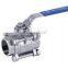 3-pc dn15 ball valve with mounting pad / stainless steel ball valve 1/2 bsp