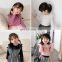 Autumn and winter new children's clothing Korean girl mesh lapel bottoming shirt, baby girl ruffled yarn collar T-shirt