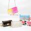 Hot rainbow clutch pvc jelly purse lady mini clear waterproof crossbody bags small handbags for women