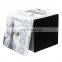 RTS Square Ottoman Pouf Living Room Furniture sofas Folding Soft Chair PVC Leather Printing Stool