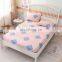 2020 New Design Custom Factory Price Reactive Carton Printing Floral Disposable 100%Cotton Fitted Bed Sheet Set