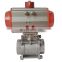 DN100 pneumatic actuated stainless steel 4 inch ball valve