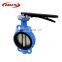 ductile cast iron 4 inch pneumatic actuator wafer butterfly valve