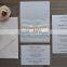 best selling Fresh Letterpress wedding invitations cards with factory price