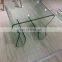 curved/bent modern type glass coffee table