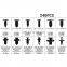 Hot Sale 245PCS Car Retainer Clips Plastic Fasteners Kit With 12 Sizes