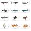 OEM Sea Ocean Animals Plastic Pool Toys Set 12pcs/box for Party Favor Supplies Animal Figures Birthday Gifts Children Education