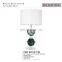 Hand Made Dark Green Crystal Ball Table Lamps Decorative Table Lamp for Hotel Living Room Couloured Glaze Glass Lamp