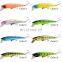 9.5cm 8g 8 colors 3D Bionic eyes Saltwater Fish Baits with Treble Hooks  Quivering Minnow Bait Fishing
