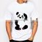 Men's Cheap T-Shirts 100% Cotton Short Sleeve Animal Panda Print Long T Shirt With New Pattern