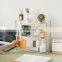 Bathroom Shelf 2-tier Gold Kitchen Bathroom Organizer Countertop Rack Storage Shelf Standing Cosmetic Holder Glass + Metal MJ
