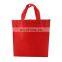 Low price non woven shopping folding bags reusable grocery carry tote with handle loop custom design