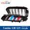 For BMW 5 Series G30 G31 Front Kidney ABS Dual Slat Gloss M Color Car Front Grille Grill 2017+