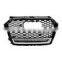 RS1 front grill for Audi A1 S1 replacement honeycomb grill with quattro for Audi A1 S1 front bumper grill 2016 2017 2018