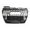Replacement RS4 car front grille for Audi A4 center honeycomb mesh  bumper grill no logo quattro style 2005-2007