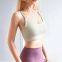 Women's confortable yoga bra  Medium Support Cross Back Wirefree Removable Cups Yoga Sport Bra