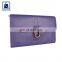 Best Quality Top Selling Luxury Fashion Style Polyester Lining Material Wholesale Genuine Leather Clutch for Women