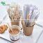 Yada Hot Sale Individually Paper Wrapped Disposable Natural Tea Mixer Bamboo Coffee Stirrers Stirring Stick