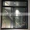 Living room hurriicane impact clear glass aluminum sash aluminum sliding window with mosquito net