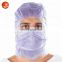 Disposable High Quality Wholesale Colorful Hood Head Cover Astronaut Cap with 3ply Face Mask