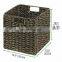 Hot Selling Seagrass Pantry Folding Cube Basket Decor Storage Laundry Basket Wholesale