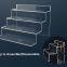 4 Tiers Cupcakes Acrylic Shelves Display Stand, Acrylic Risers for Funko POP Clear Acrylic Stand Holder for Figures Toys