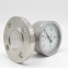 Stainless steel diaphragm pressure gauge with shock resistant flange DN25 pressure gauge