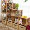 2015 hot bamboo wooden flower shelf rack