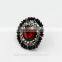 2016 New Style Fashion Jewelry Elegance Red Gemstone Ring