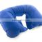 PVC Shape U Inflatable Pillow, Neck Pillow, Flocked Pillow, Travels Air Pillow