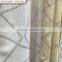 100% Polyester faux line geometric printed/jacquard/hot stamping in silver or gold window curtain fabric