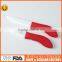5pcs brand new red handle kitchen ceramic knife set