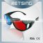 Ananglyph 3d glasses passive 3d eyeglasses red cyan lenses
